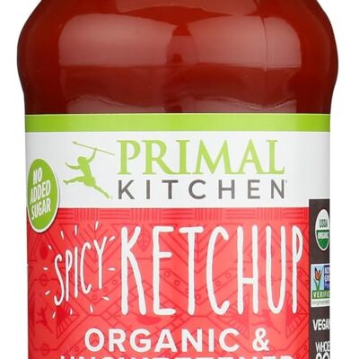 primal kitchen spicy ketchup organic and unsweetened 11.3 oz, 11.3 ounce