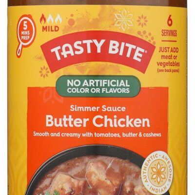 tastybite butter chicken simmer sauce, 13 oz